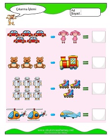 Çıkarma İşlemi Çalışma Sayfaları